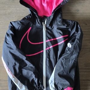 Nike Kids Black and Pink Jacket